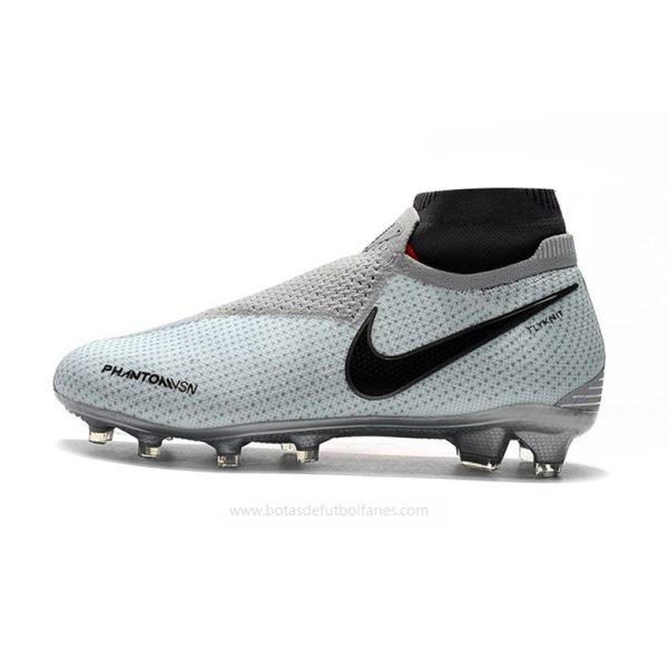 Nike Phantom Vision Elite DF FG Gris Rojo